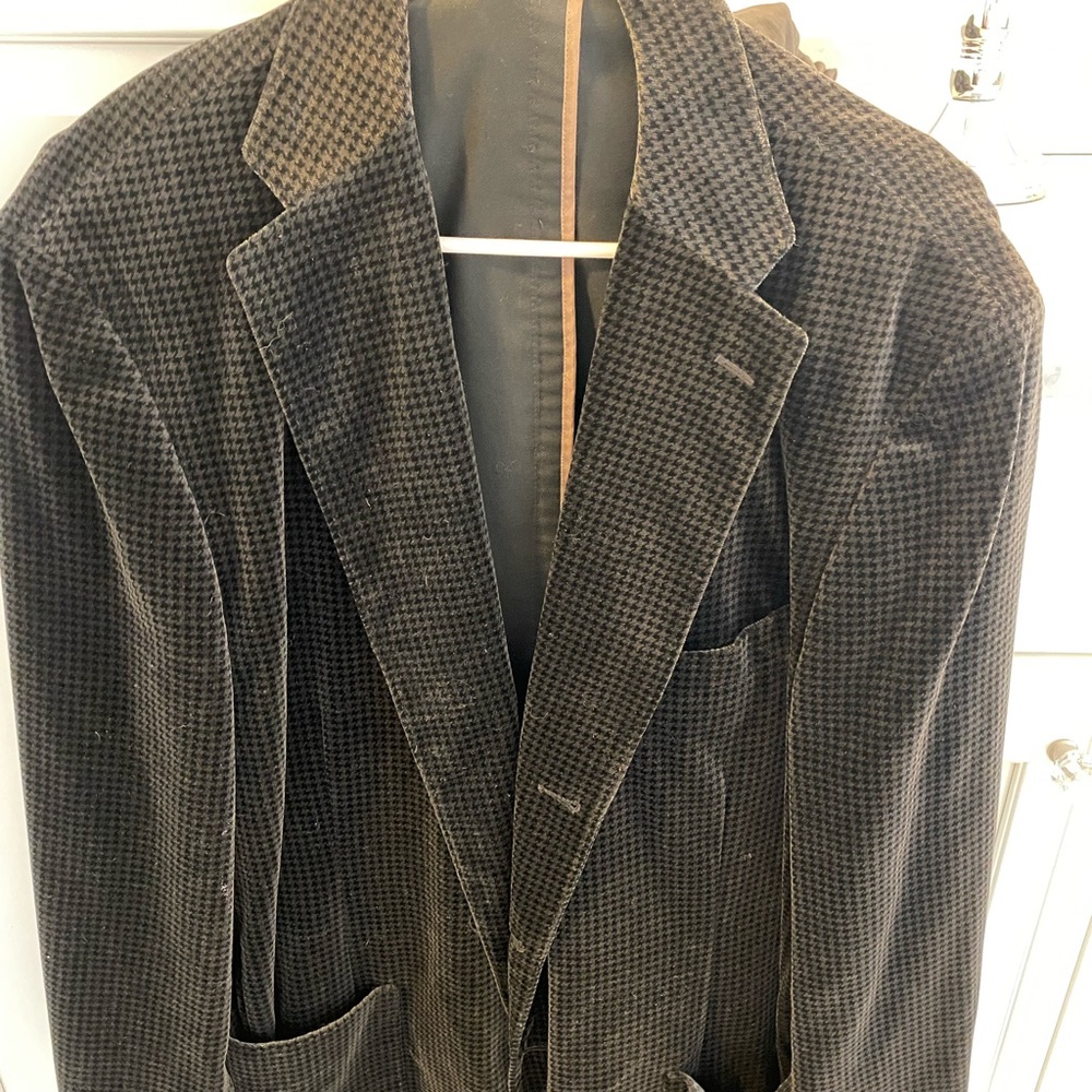 Men’s brushed velvet sport coat